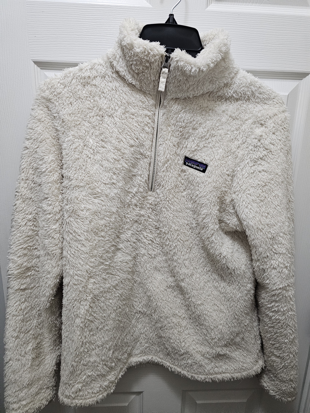 Patagonia Los Gatos Fleece 1/4 Zip Pullover Cream Ivory Large